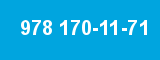 978 170-11-71 978 170-11-71